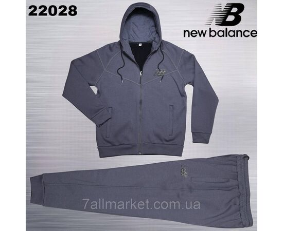 Спортивний чоловічий костюм на фліс велюрі NEW BALANCE розміри M-3XL (5 кв) "REMAIN" купити недорого від прямого постачальника, зображення 5