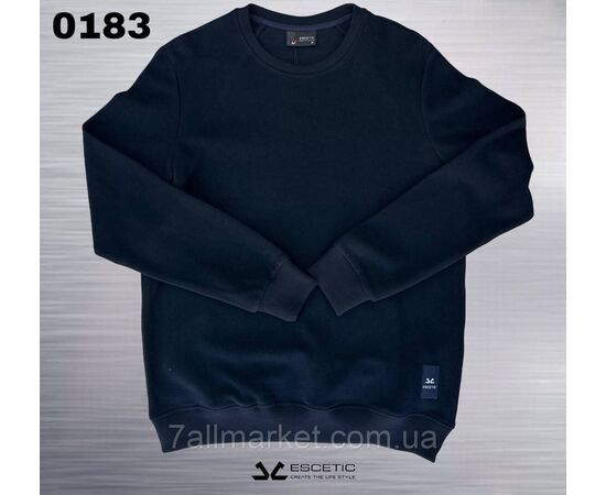 Фотография Свитшот мужской молодежный трикотажный ESCETIC р-ры M-3XL (3цв) "REMAIN" недорого от прямого поставщика, изображение 3