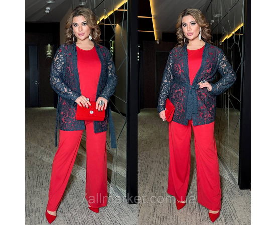 Фотография Кардиган женский гипюровый р 46-60 "LADA" недорого от прямого поставщика, изображение 3