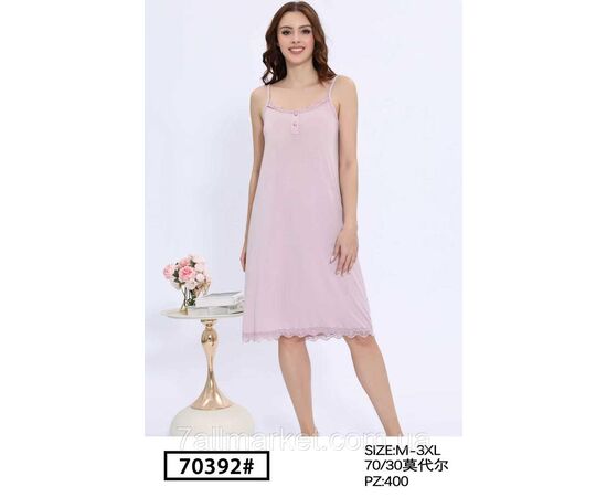 Нічна сорочка жіноча розміри 54-62 "FLOWER" купити недорого від прямого постачальника, зображення 2