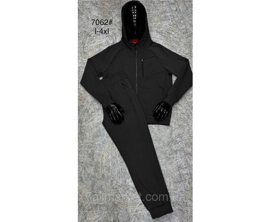 Спортивний костюм чоловічий на манжеті розміри L-4XL (3 кв) "PROSTOMEN" недорого від прямого постачальника, зображення 2