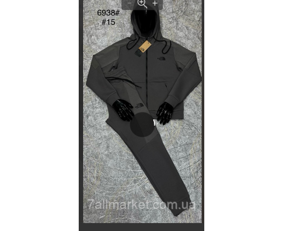 Спортивний костюм чоловічий на манжеті розміри L-4XL (3 кв) "PROSTOMEN" недорого від прямого постачальника, зображення 4