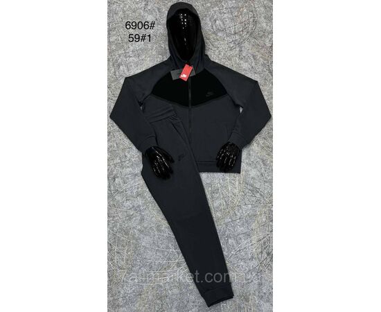 Спортивний костюм чоловічий на манжеті розміри L-4XL (4 кв) "PROSTOMEN" недорого від прямого постачальника, зображення 2