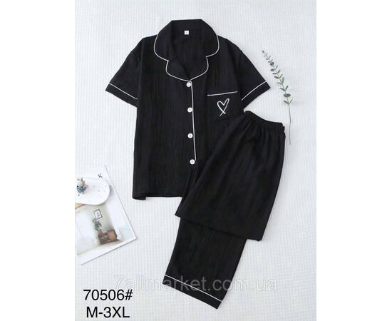 Піжама жіночі штани +сорочка р-ри M-3XL (3 кв)"FLOWER" купити недорого від прямого постачальника, зображення 3