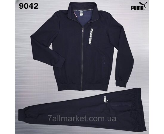 Фотография Спортивный мужской костюм на молнии Пума р-ры 2XL-6XL (4цв) "REMAIN"  недорого от прямого поставщика, изображение 3