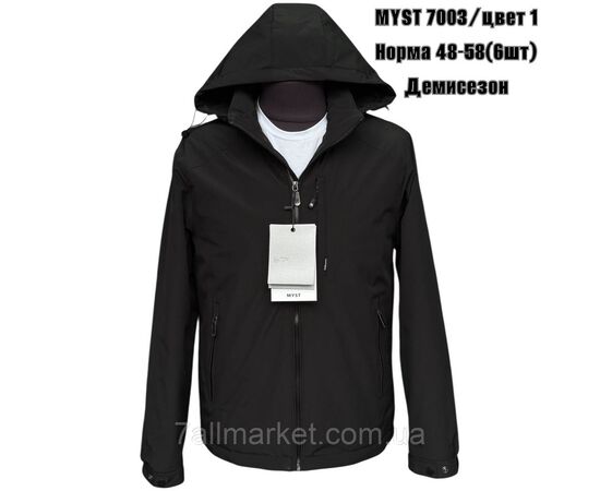 Фотография Куртка мужская демисезонная с капюшоном  р-ры 48-56 (4цв) "SKAY" недорого от прямого поставщика, изображение 3