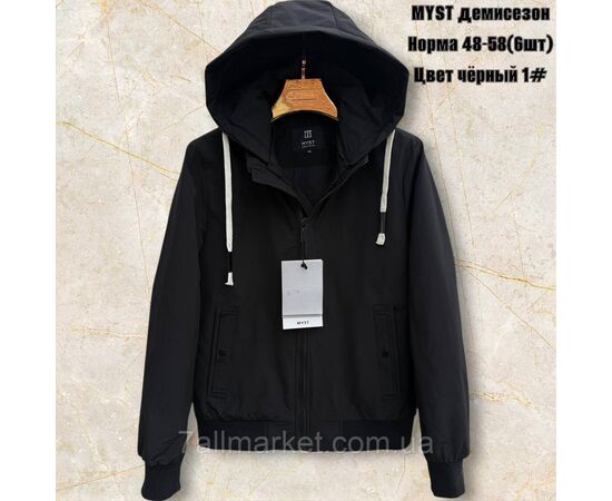 Фотография Куртка мужская демисезонная с капюшоном  р-ры 48-58 (4цв) "SKAY" недорого от прямого поставщика, изображение 4