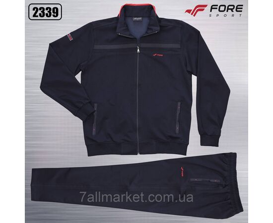 Фотография Спортивный мужской костюм на молнии FORE размеры  XL-3XL (6цв)  "REMAIN" купить недорого от прямого поставщика, изображение 2