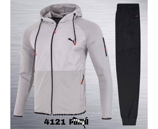 Фотография Спортивный мужской костюм на байке Пума размеры  M-3XL (6цв) "REMAIN" купить недорого от прямого поставщика, изображение 2