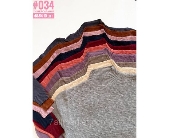 Жіночий гольф  універального розміру 48-54 "PARTNERS" недорого від прямого постачальника, зображення 3