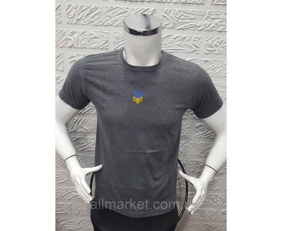 Фотография Футболка мужская патриотическая с Тризубом  р.M-3XL (4цв) "MODY" недорого оптом от прямого поставщика, изображение 6