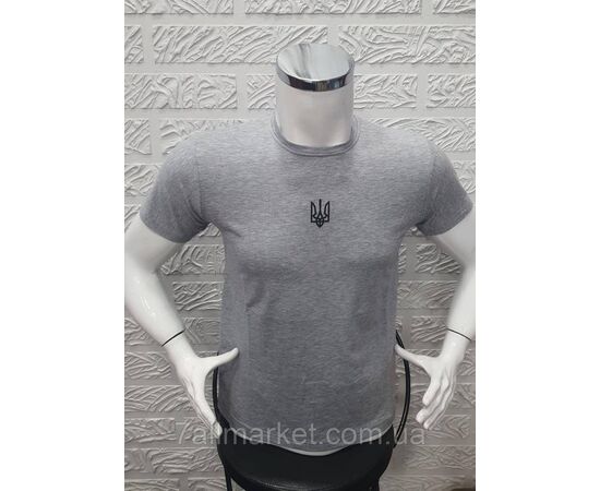 Фотография Футболка мужская патриотическая с Тризубом  р.M-3XL (4цв) "MODY" недорого оптом от прямого поставщика, изображение 5