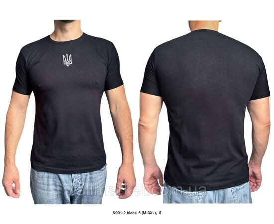 Фотография Футболка мужская патриотическая с Тризубом  р.M-3XL (4цв) "MODY" недорого оптом от прямого поставщика, изображение 4