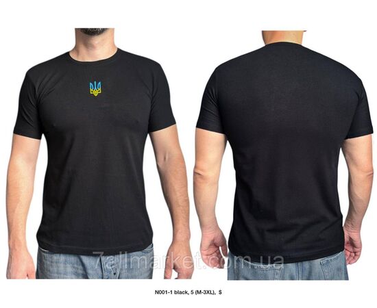 Фотография Футболка мужская патриотическая с Тризубом  р.M-3XL (4цв) "MODY" недорого оптом от прямого поставщика, изображение 2