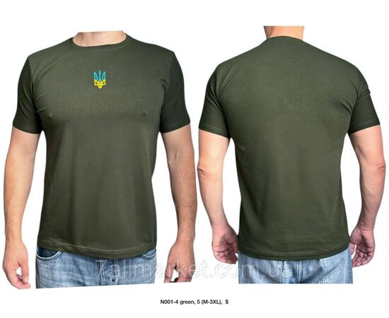Фотография Футболка мужская патриотическая с Тризубом  р.M-3XL (4цв) "MODY" недорого оптом от прямого поставщика, изображение 4