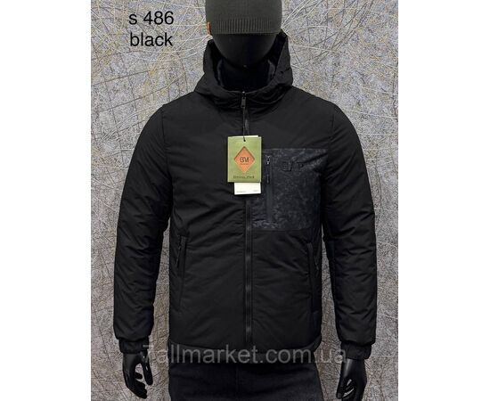 Фотография Куртка мужская демисезонная/двухсторонняя размеры L-4XL(2цв)"PROSTOMEN" недорого от прямого поставщика, изображение 2