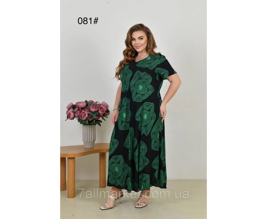 Плаття жіноче домашнє р-ри 58-62 (мікс) "FLOWER" купити недорого від прямого постачальника, зображення 3