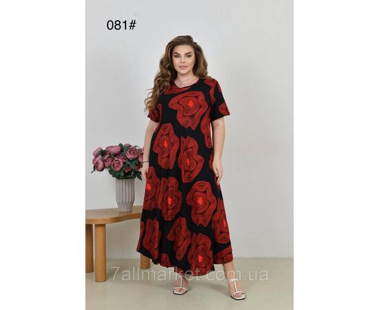 Плаття жіноче домашнє р-ри 58-62 (мікс) "FLOWER" купити недорого від прямого постачальника, зображення 3