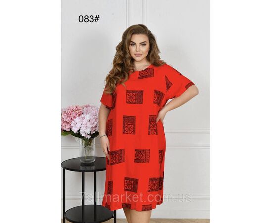 Плаття жіноче домашнє р-ри 60-64 (мікс) "FLOWER" купити недорого від прямого постачальника, зображення 2