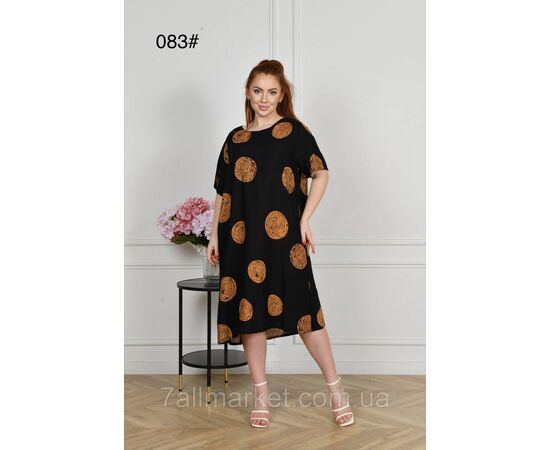 Плаття жіноче домашнє р-ри 60-64 (мікс) "FLOWER" купити недорого від прямого постачальника, зображення 4