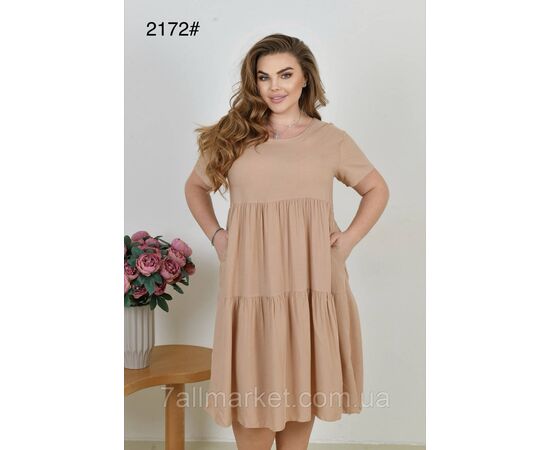 Плаття жіноче домашнє р-ри 60-64 (мікс) "FLOWER" купити недорого від прямого постачальника, зображення 5