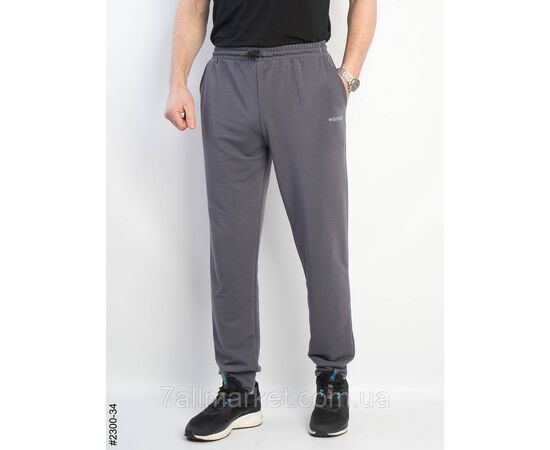 Фотография Спортивные брюки мужские на манжете двунитка батал 50,52,54,56,58 (5цв) "NOWEMBER", изображение 5