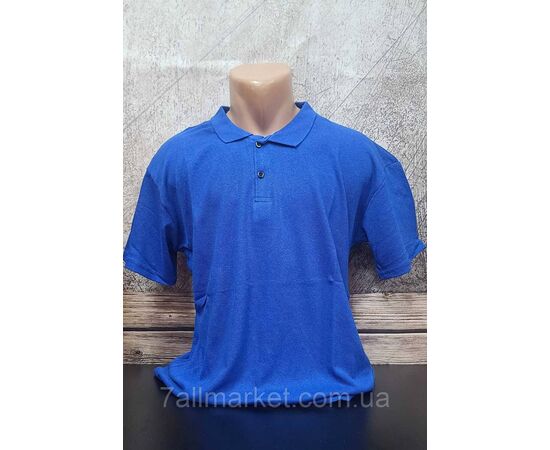 Футболка-поло чоловіча однотонна р.2XL-6XL (6 кв.) "MODY" недорогою опцією від прямого постачальника, зображення 5