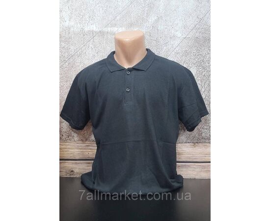 Футболка-поло чоловіча однотонна р.2XL-6XL (6 кв.) "MODY" недорогою опцією від прямого постачальника, зображення 4