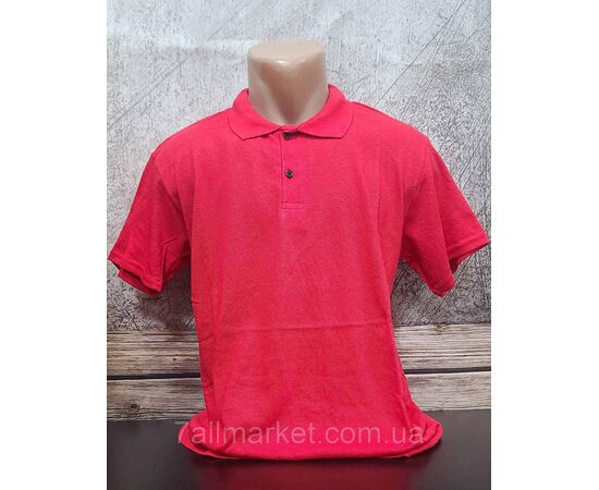 Футболка-поло чоловіча однотонна р.2XL-6XL (6 кв.) "MODY" недорогою опцією від прямого постачальника, зображення 3