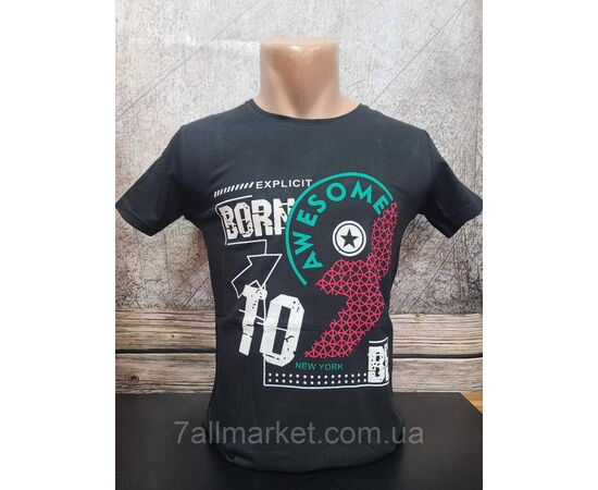 Футболка чоловіча з написами р.S-2XL (8 кв) "MODY" недорого гуртом від прямого постачальника, зображення 3