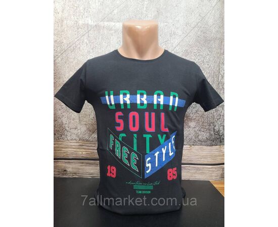 Футболка чоловіча з написами р.S-2XL (5 кв) "MODY" недорого гуртом від прямого постачальника, зображення 6