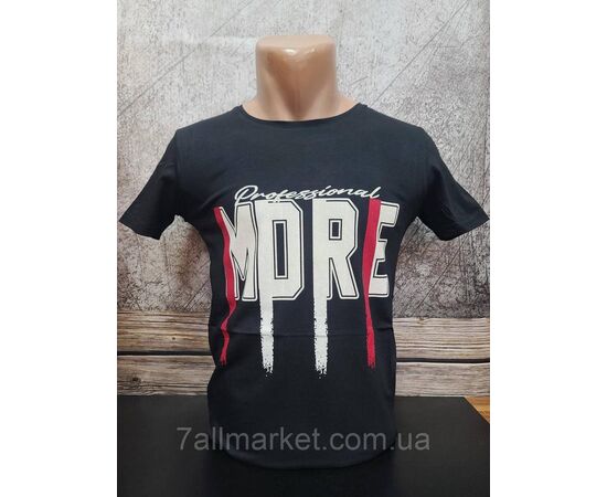 Футболка чоловіча з написами р.S-2XL (5 кв) "MODY" недорого гуртом від прямого постачальника, зображення 2