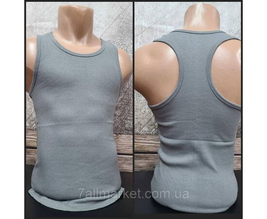 Майка-берцовка чоловіча днинна рубчик р.S-XL (4цв) "MODY" недорого гуртом від прямого постачальника, зображення 4