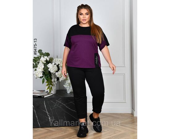 Спортивний костюм жіночий двунитка батал 54,56,58,60 (8кв) "NOWEMBER" недорого від прямого постачальника, зображення 6