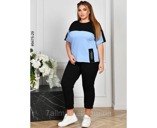 Спортивний костюм жіночий двунитка батал 54,56,58,60 (8кв) "NOWEMBER" недорого від прямого постачальника, зображення 7