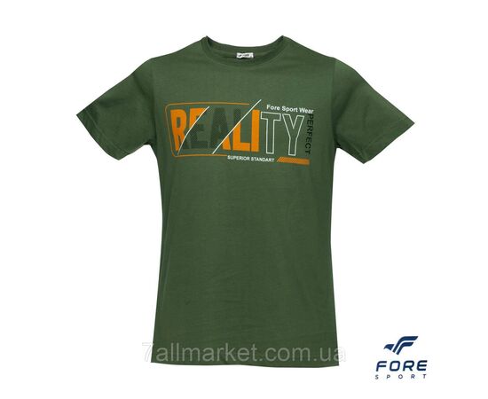 Футболка чоловіча молодіжна з написом р-ри M-3XL (4кв) "REMAIN" недорого гуртом від прямого постачальника, зображення 4