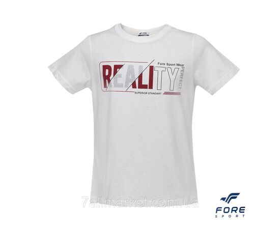 Футболка чоловіча молодіжна з написом р-ри M-3XL (4кв) "REMAIN" недорого гуртом від прямого постачальника, зображення 3