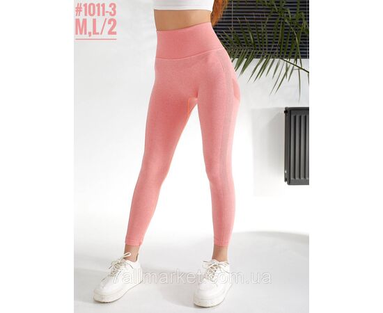 Жіночі лосини з ефектом push up та високою посадкою розмірний ряд M,L "PARTNERS", зображення 2