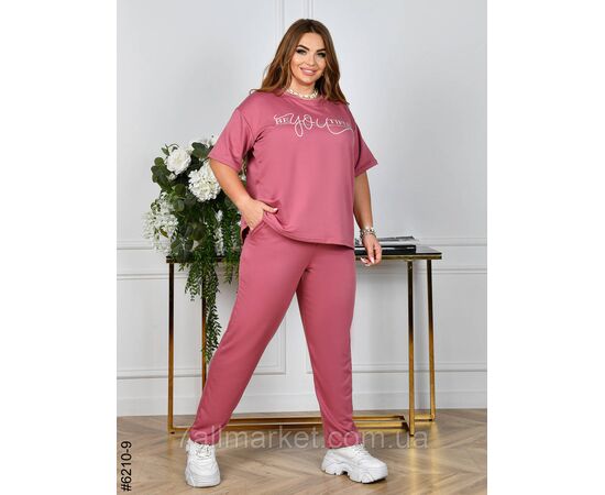 Спортивний костюм жіночий двонитка батал 54,56,58,60 (5кв) "NOWEMBER" недорого від прямого постачальника, зображення 3