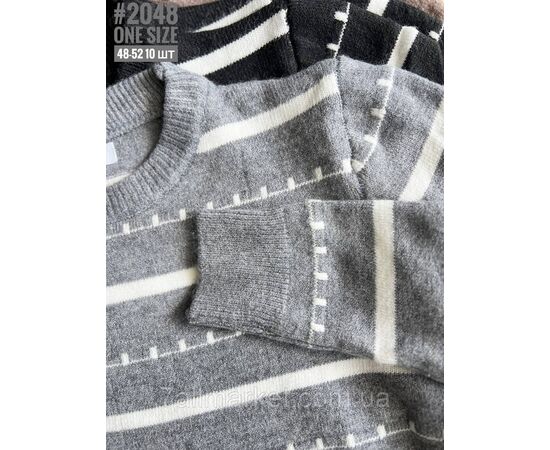 Жіночий светр з орнаментом в універсальному розмірі 46-52 "PARTNERS" недорого від прямого постачальника, зображення 4