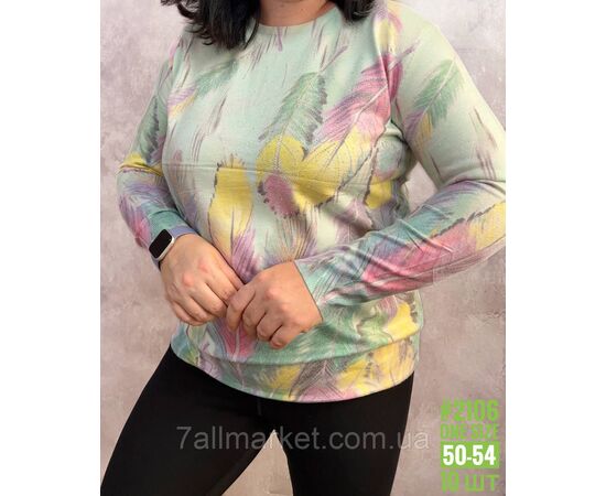 Жіночий джемпер з тонкого кашеміру універсального розміру 50-54 "PARTNERS" недорого від прямого постачальника, зображення 3