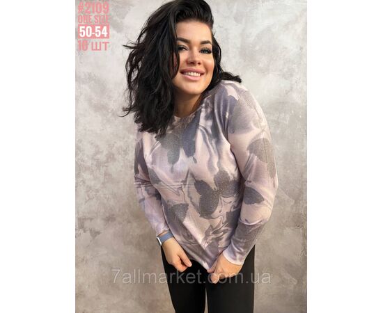 Жіночий джемпер з тонкого кашеміру універсального розміру 50-54 "PARTNERS" недорого від прямого постачальника, зображення 2