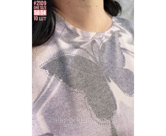 Жіночий джемпер з тонкого кашеміру універсального розміру 50-54 "PARTNERS" недорого від прямого постачальника, зображення 4