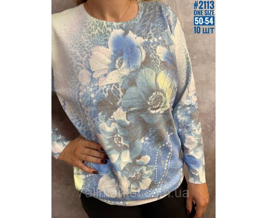 Жіночий джемпер з тонкого кашеміру універсального розміру 50-54 "PARTNERS" недорого від прямого постачальника, зображення 2