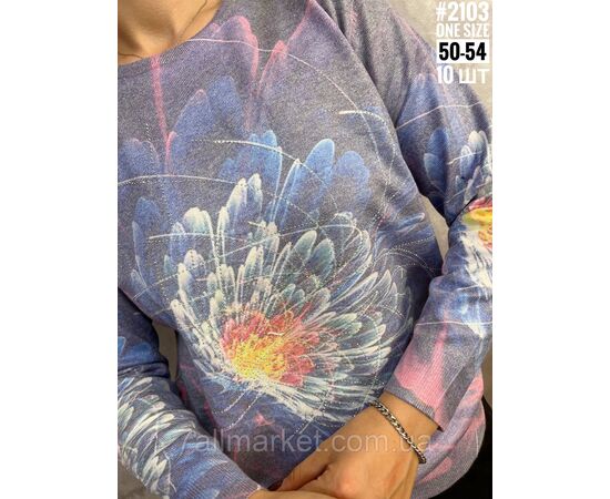 Жіночий джемпер з тонкого кашеміру універсального розміру 50-54 "PARTNERS" недорого від прямого постачальника, зображення 3