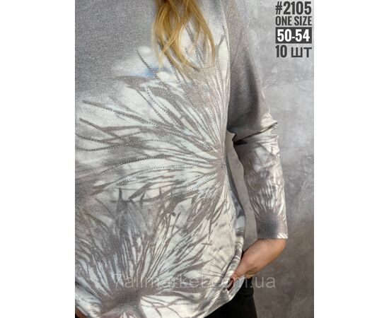 Жіночий джемпер з тонкого кашеміру універсального розміру 50-54 "PARTNERS" недорого від прямого постачальника, зображення 3