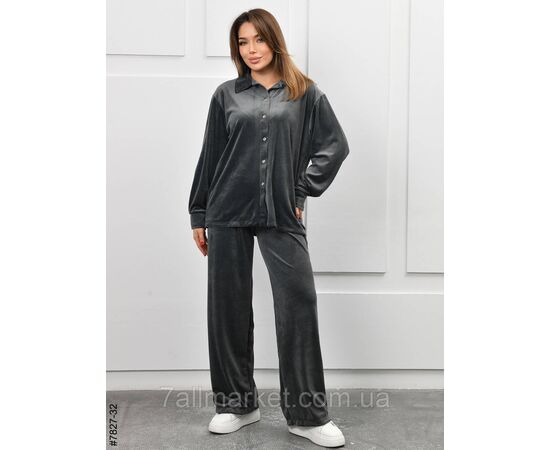 Фотография Костюм жіночий велюр 44,46,48,50 (8цв) "NOWEMBER" недорого от прямого поставщика, изображение 2