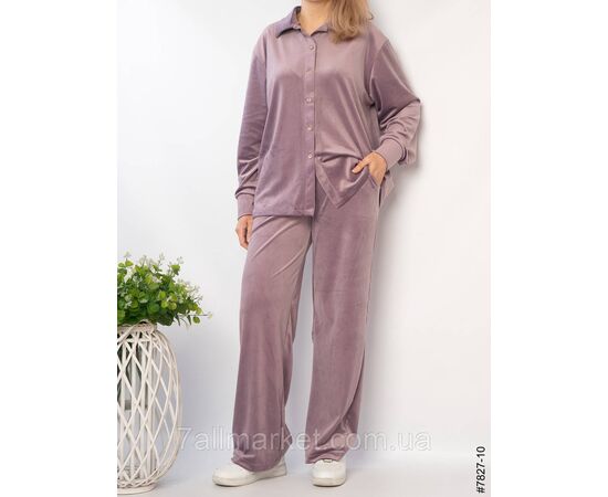 Фотография Костюм жіночий велюр 44,46,48,50 (8цв) "NOWEMBER" недорого от прямого поставщика, изображение 4