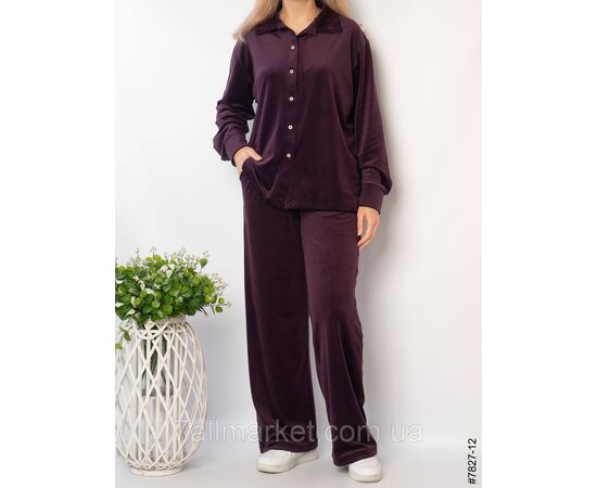 Фотография Костюм жіночий велюр 44,46,48,50 (8цв) "NOWEMBER" недорого от прямого поставщика, изображение 6