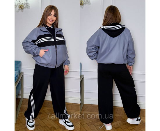 Куртка жіноча на блискавці екошкіра на підкладці р 42-60 "LADA" недорого від прямого постачальника, зображення 3